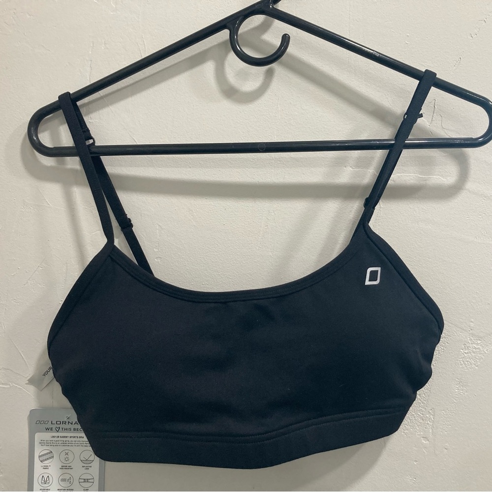 Lorna Jane Classic Black Sports Bra NWT